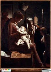 Virgin and Child with Saint John the Baptist (Virgin with a candle)