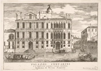 Plate 85: View of the Contarini Palace in Campo San Trovaso, Venice, 1703, from The Buildings, 1703