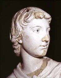 Candle bearing angel (detail)