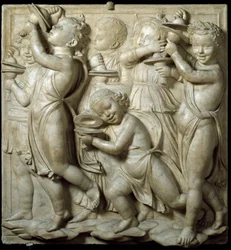 Panel of the Cantoria or Grandstand of Singers: Child Playing Cymbals