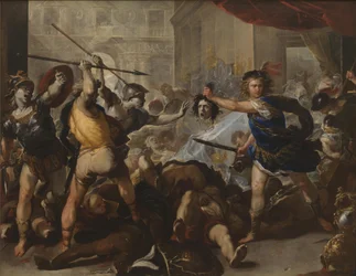 Perseus Turning Phineas and His Followers to Stone, Early 1680s