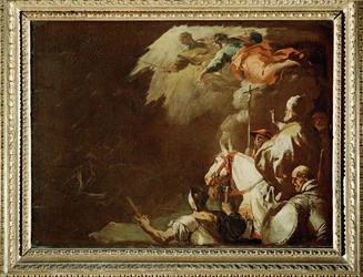 Pope Leo the Great Faces Attila the Hun Bozzetto