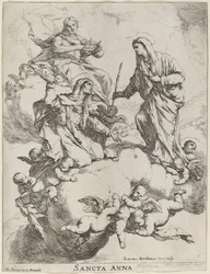 Saint Anne Received by the Virgin and Christ