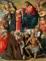 Coronation of the Virgin with Angels and Saints, 1523