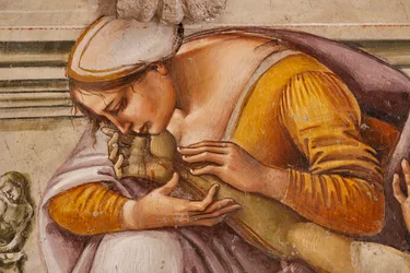 Lamentation of the Dead Christ Between the Two Saints of Orvieto (Detail)