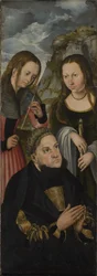 The Elector Frederic the Wise of Saxony (1463-1525) with the Saints Ursula (left) and Genevieve (right)