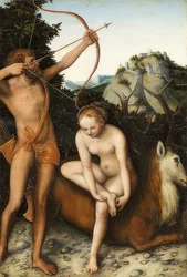 Apollo and Diana. Around 1530