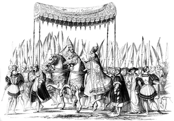 Imperial procession, 1529-1530