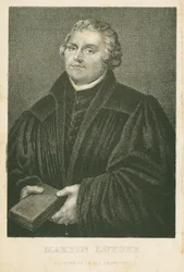Martin Luther, Lithograph by James Weber, c.1850