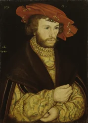 Portrait of a Young Man with a Beard and Red Beret