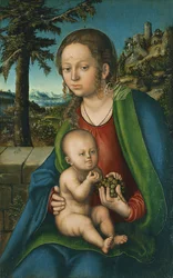 The Virgin with Child with a Bunch of Grapes