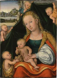 The Virgin and Child with the Infant Saint John the Baptist and Angels