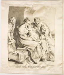 The Holy Family with Saint John and Saint Elizabeth