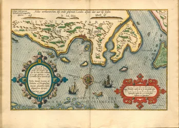 Map of Livonia Die custe va Lijfflandt met de eijlanden daer beneffens