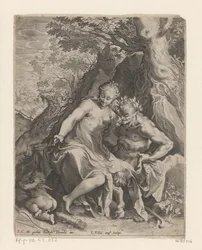 Nymph on the Knee of a Satyr