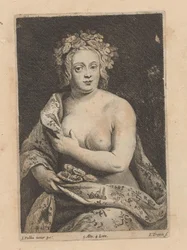 Portrait of an Unknown Woman with a Fan