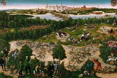 Hunt in Honour of the Emperor Charles V near Hartenfels Castle, Torgau