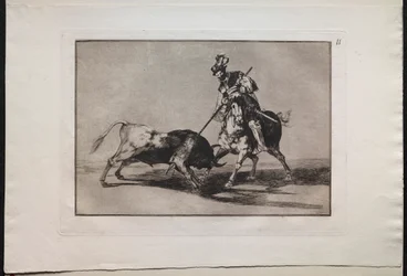 Bullfights: El Cid Campeador Spearing Another Bull