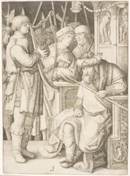 David Playing the Harp Before Saul