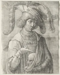 Portrait of a Young Man with a Skull