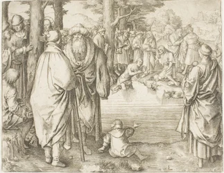 The Baptism of Christ in the River Jordan