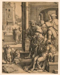 The Poet Virgil Suspended in a Basket