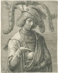 Young Man with a Skull