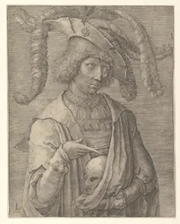 Young Man with a Skull