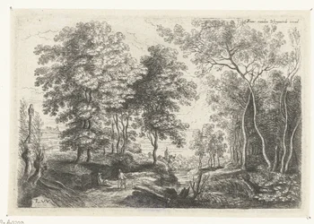 Landscape with a Stream Through a Forest