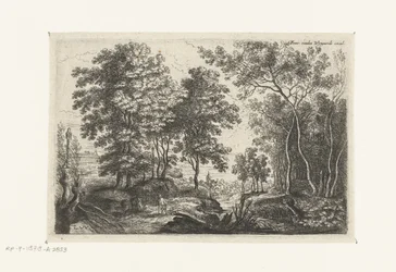 Landscape with a Stream through a Forest