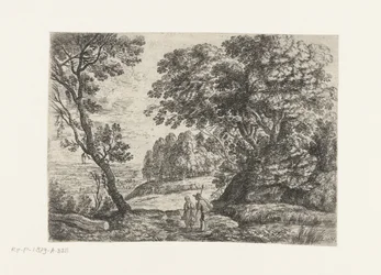 Landscape with a Man and Woman in Conversation (Six Landscapes series)