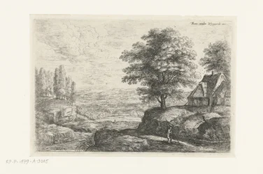 Landscape with a Man with a Staff (series title: Six Landscapes)