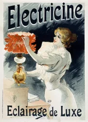 Advertisement poster for “Electricine: Luxury Lighting”
