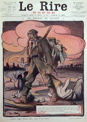 Caricature of a German soldier, from the front cover of 