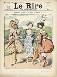Illustration in Le Rire, 27/07/12 - Latest Fashion (engraving)