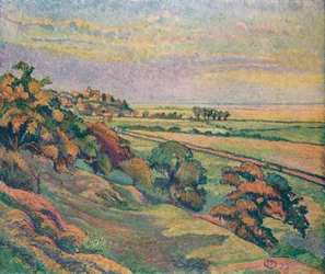 Rye from Cadborough, Sunset