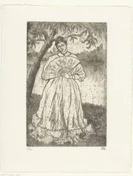 Woman with Fan