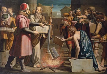 Saint Paul and the Burning of Pagan Books at Ephesus
