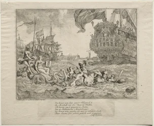 The Personification of Amsterdam Riding in Neptune