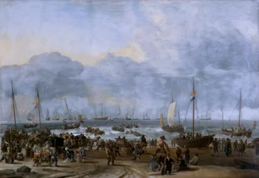 Landing of William of Orange at Scheveningen, 17th century