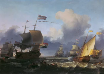 The Handover of Command to Admiral de Ruyter off the Coast of Texel, 18 June 1665
