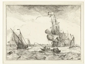 View of the IJ with Rowboat