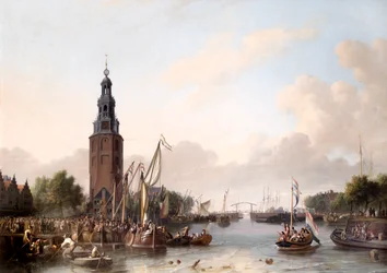 A Man of Rank Embarking at Amsterdam