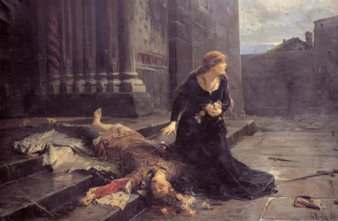The Death of Gianmaria Visconti in Front of the Church of St. Gottardo in Milan