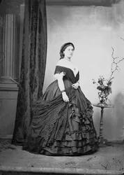 Noble Roman posing in a studio photo