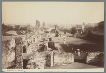 Ruins of the Imperial Palaces on the Palatine Hill in Rome