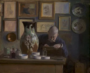 The Architect Thorvald Bindesbøll in His Studio