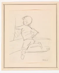 Boy Lying on a Sofa