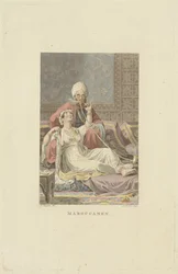 Moroccan Couple in Teahouse