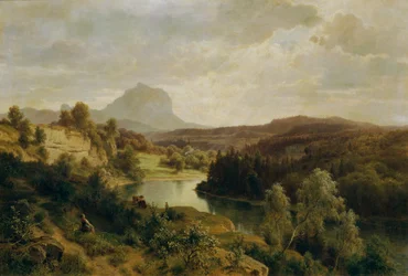 The Traun and the Traunstein